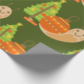 Tropische Kerst Juli Slak Zomer Kerstmis Cadeaupapier (Hoek)