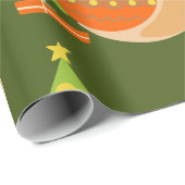 Tropische Kerst Juli Slak Zomer Kerstmis Cadeaupapier (Rol Hoek)