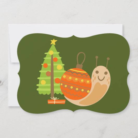 Tropische Kerst Juli Slak Zomer Kerstmis Kaart (Voorkant)