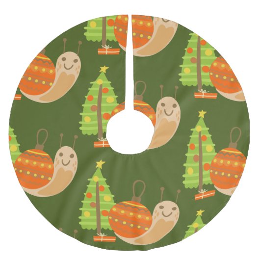 Tropische Kerst Juli Slak Zomer Kerstmis Kerstboom Rok (Voorkant)