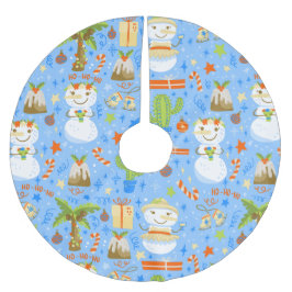 Tropische Kerst Juli Sneeuwman Cactus Zomer Kerstm Kerstboom Rok