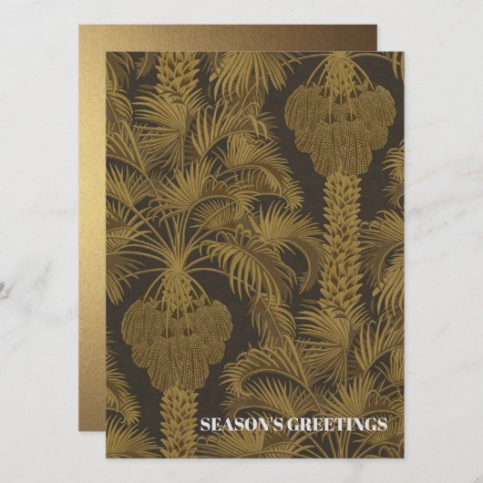  tropische kerst Kaart (Voorkant / Achterkant)