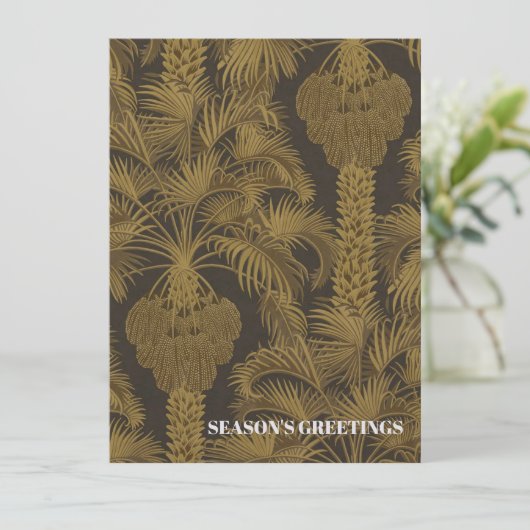  tropische kerst Kaart (Staand voorkant)