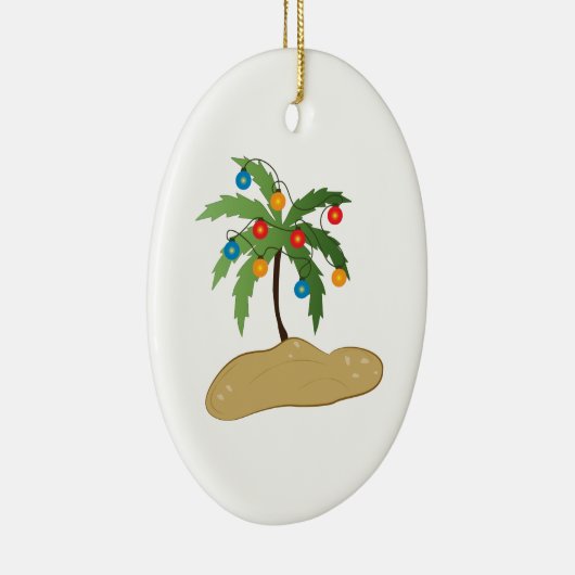 Tropische kerst keramisch ornament (Rechts)