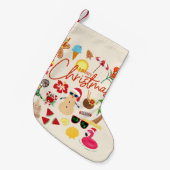 Tropische kerst kleine kerstsok (Voorkant (Hangend))