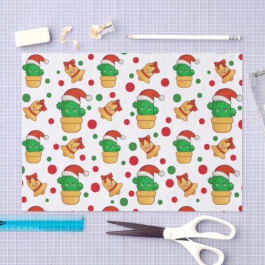 Tropische kerst met Cactus Tissuepapier (Craft)