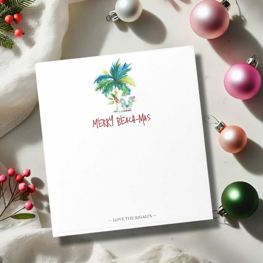 Tropische Kerst Notitieblokken Palmboom
