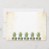 Tropische Kerst Pijnboom | Feest Uitnodiging (Achterkant)