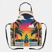 Tropische kerst schort (Voorkant)
