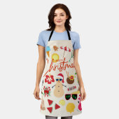 Tropische kerst schort (Gedragen)