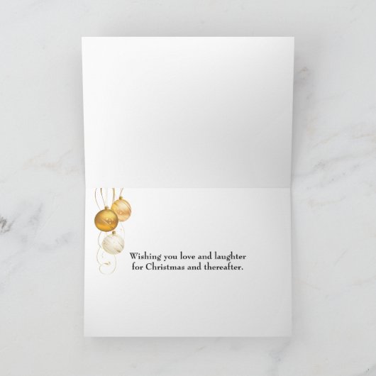 Tropische kerst sneeuwpop op een strand feestdagen kaart (Binnen)