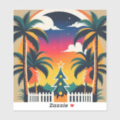 Tropische kerst sticker (Vel)