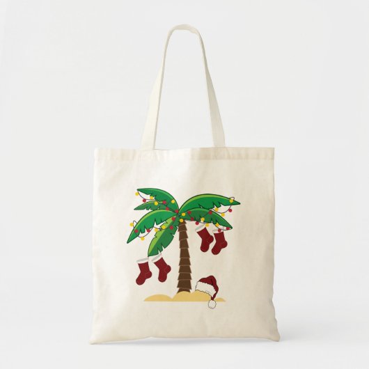 Tropische kerst tote bag (Voorkant)
