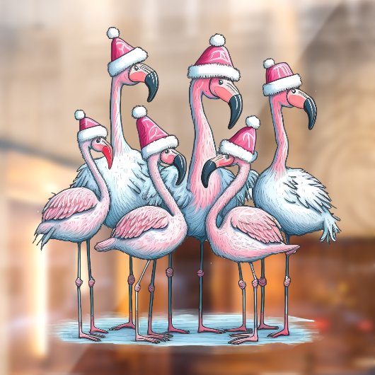 Tropische kerst venster klampen raamsticker (Vel 2)