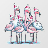 Tropische kerst venster klampen raamsticker (Vel)