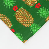 Tropische kerstanananas Warm Xmas Holiday Gre Fleece Deken (Hoek)