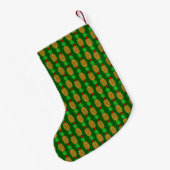 Tropische kerstanananas Warm Xmas Holiday Gre Kleine Kerstsok (Achterkant (Hangend))