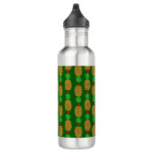 Tropische kerstanananas Warm Xmas Holiday Gre Waterfles (Rechts)