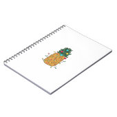 tropische kerstananas notitieboek (Linkerzijde)