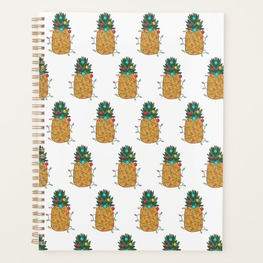 tropische kerstananas planner (Voorkant)