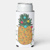 tropische kerstananas seltzer blikjeskoeler (Seltzer Voorkant)