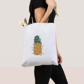 tropische kerstananas tote bag (Dichtbij)