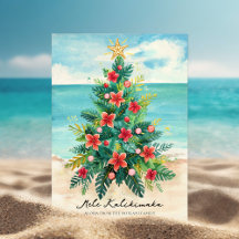 Tropische Kerstboom bij de Zee