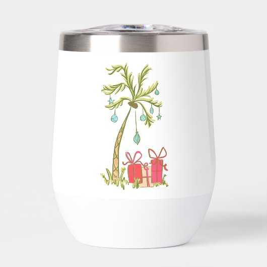 Tropische Kerstboom Cadeaus Kustnaam (Voorkant)