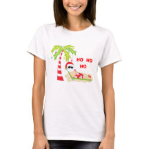 Tropische kerstboom Flamingo t-Shirt