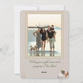 Tropische Kerstboom op het Strand | Kerstkaart voo (Achterkant)