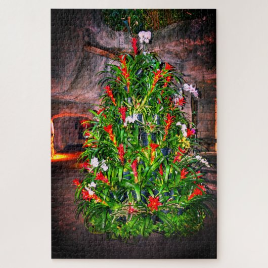 Tropische kerstboom Puzzle Legpuzzel (Verticaal)