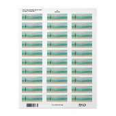 Tropische,kerstboom,strand Etiket (Full Sheet)