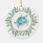 Tropische kerstboomschildpad Ornament Zee (Achterkant)