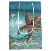 Tropische kerstcadeaus voor cadeaus met kerstcadea medium cadeauzakje (Achterkant)