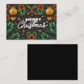 Tropische kerstcadeautjes voor kerstmis 2021 Wensk Visitekaartje (Voorkant / Achterkant)