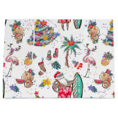 Tropische kerstfeestdag cadeautas (Voorkant)