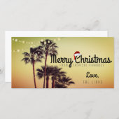 Tropische kerstfeestdag Kaart (Voorkant / Achterkant)