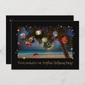 Tropische kerstfeestdag kaart (Voorkant / Achterkant)