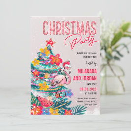 Tropische kerstfeestkaart kaart