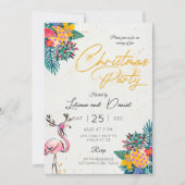Tropische kerstfeestkaart kaart (Voorkant)