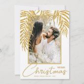 Tropische kerstfoto feestdagenkaart (Voorkant)