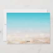 Tropische kerstfoto met kerstmis feestdagenkaart (Achterkant)