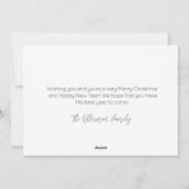 Tropische kerstfoto van Merry Feestdagenkaart (Achterkant)