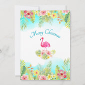 Tropische kerstfoto van Merry Feestdagenkaart (Achterkant)