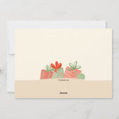 Tropische kerstfotofeestkaart feestdagenkaart (Achterkant)