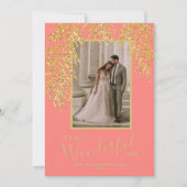 Tropische kerstfotokaarten met palm feestdagenkaart (Voorkant)