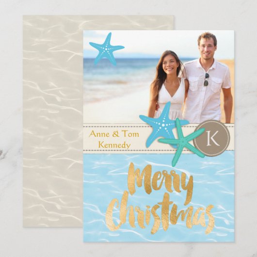Tropische kerstfoto's Kaart (Voorkant / Achterkant)