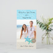 Tropische kerstfoto's Kaart (Staand voorkant)