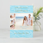 Tropische kerstfoto's Kaart (Staand voorkant)