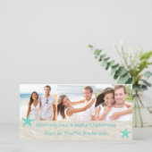 Tropische kerstfoto's Kaart (Staand voorkant)